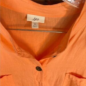 J. Jill Vibrant Orange Blouse
